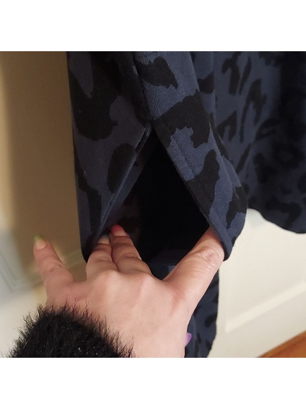 Velvet Graham Spencer Leopard Puff Sleeve Tunic Dress - Picture 9 of 12